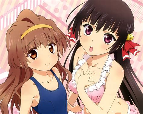 But choosing between brown and black doesn't have to be a battle; bikini black hair brown hair headband himenokouji akiko ...