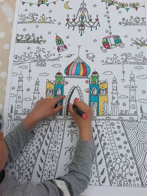 Download our free printable diversity coloring page today! taj mahal coloring poster, coloring pages, adult coloring ...