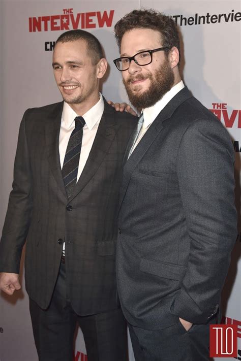 James franco stars in ellen degeneres' perfect calendar: James Franco and Seth Rogen at The Interview" Premiere ...