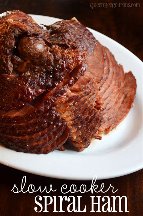 Pile any remaining brown sugar on top of the ham. Cooking A 3 Lb. Boneless Spiral Ham In The Crockpot - Slow ...