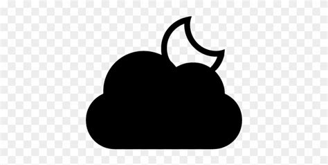 Salin dan tempel simbol cuaca °, ℃, ℉, ϟ,. Cloudy Night Weather Symbol Vector - Simbol Cuaca Malam ...