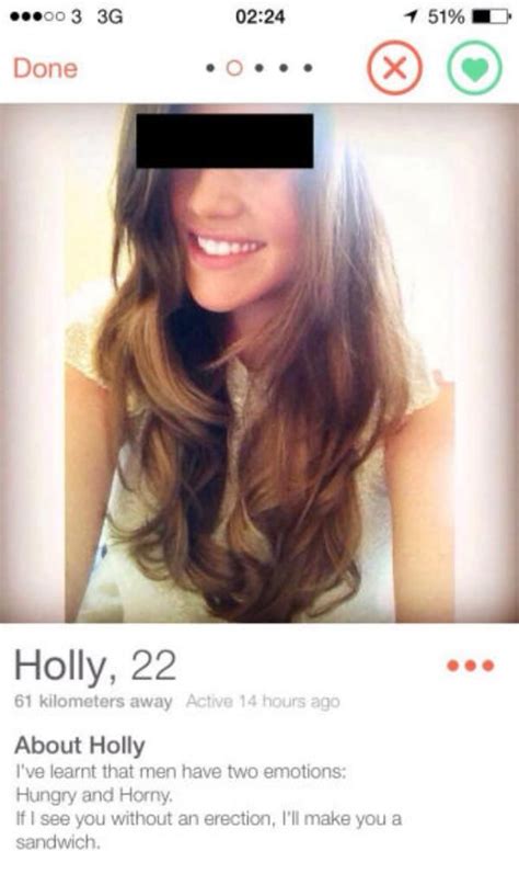 I can't go on, will you carry me? These girls on Tinder are definitely girlfriend material ...