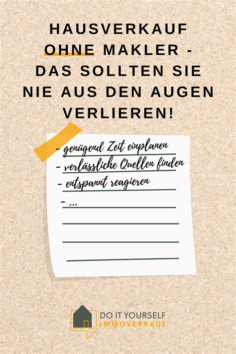 Da sie kein profi sind, sondern sich wahrscheinlich das erste mal im bereich privater. Aufgepasst beim Hausverkauf ohne Makler | Haus verkaufen ...