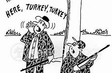 turkey hunt cartoon cartoons comics hunting funny hunter cartoonstock rifle