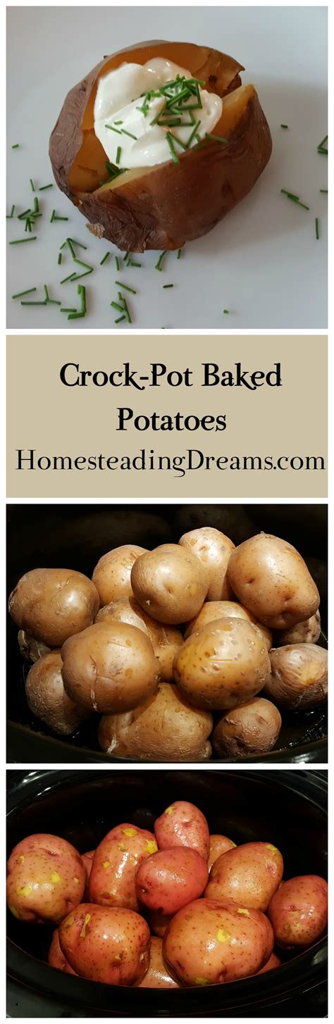 You can cook as many potatoes as you need. Just about the easiest thing to make in a crock-pot ...