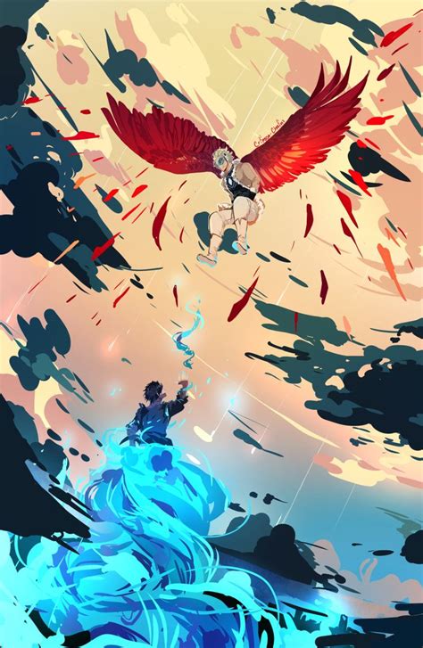 Hawks and dabi have complete opposite perspectives of endeavor. Hawks v Dabi! Place your bets! o3o (With images) | Hero ...