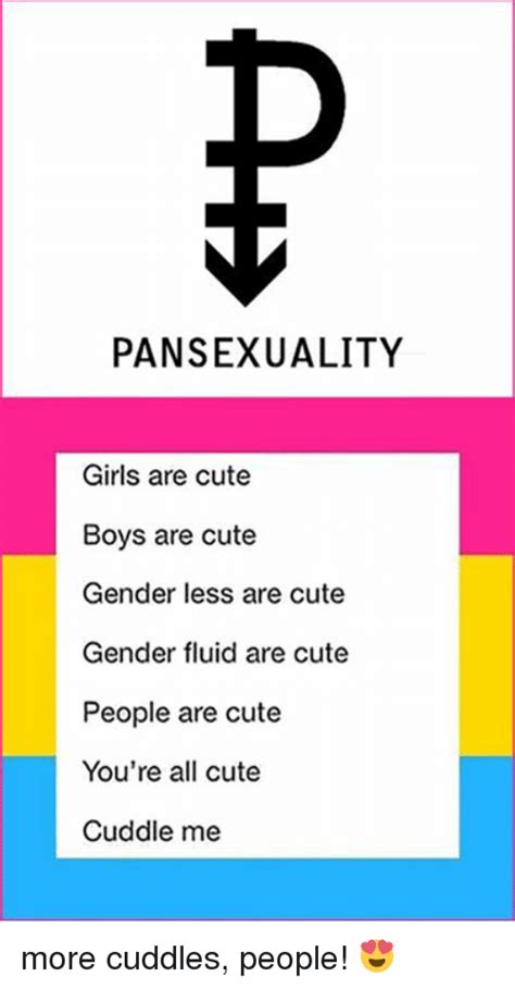 As the word itself suggests, androgynous means anything that gives the appearance of both the genders, i.e., male and female. 25+ Best Pansexuality Memes | Lesbianic Memes ...