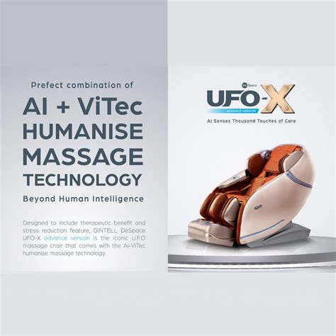 1.l shape super long massage guide. GINTELL DeSpace UFO-X Massage Chair