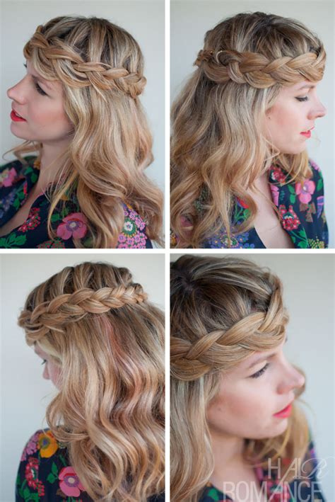 Romantic hairstyle for long medium hair. Romantic Crown Braid for Long Hair - Perfect Braid Crown ...