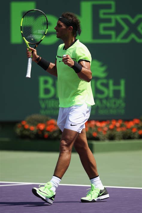 On his second serve nadal. Rafael Nadal beats Fabio Fognini to reach Miami Open final ...