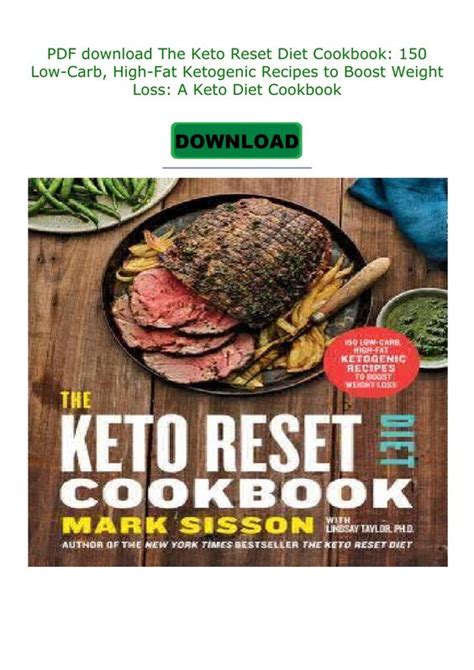 A keto cookbook can add some variety to your diet. The Keto Reset Diet Cookbook Pdf - The Keto Reset Diet ...