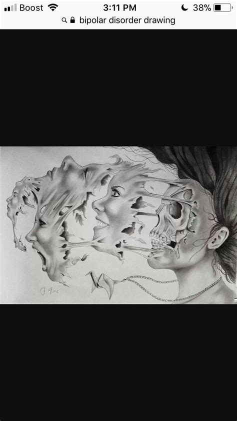 Bipolar disorder is characterised by extreme mood swings. A great representation of bipolar disorder. | Bipolar art ...