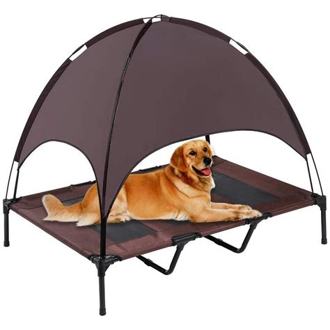 Cooling dog beds aren't just for hot summer days: Outdoor #Dog Bed, Elevated #Pet Cot with Canopy,Portable ...