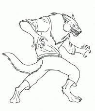 Check spelling or type a new query. scary werewolf coloring pages - Clip Art Library