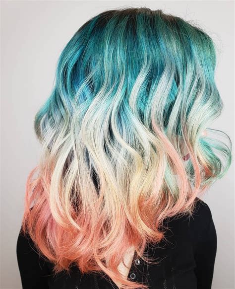 4.1 out of 5 stars 5,562. Gorgeous ombré hair from turquoise to blond to peach! Chic ...