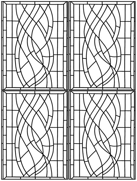 Flowing lines and twisting, curling vines create highly decorative images that spring to life. Art deco stained glass madrid 3 - Stained Glass Adult ...