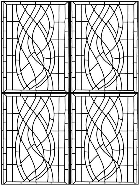 Flowing lines and twisting, curling vines create highly decorative images that spring to life. Art deco stained glass madrid 3 - Stained Glass Adult ...