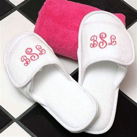 Product titlewomen's bedroom cotton slippers knitted memory foam. Personalized Terry Cloth Spa Slippers | Spa slippers ...