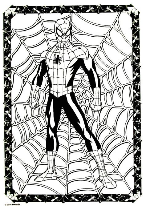 You can use our amazing online tool to color and edit the following cute superhero coloring pages. Spiderman coloring book page | Spiderman coloring, Marvel ...