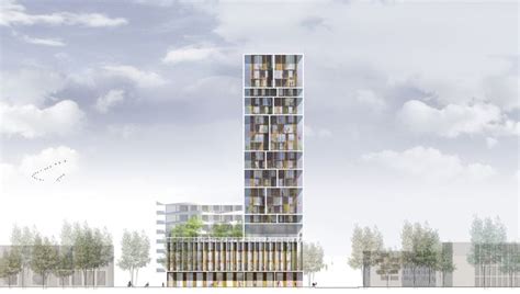 De gazet van antwerpen schrijft dat het er volgens de eerste informatie op lijkt dat de bovenverdieping zij worden verzorgd op een grasveld in de omgeving. Residentiële Toren Antwerpen | architectura.be