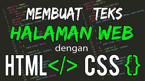 Sebagai catatan, semua kode html harus ditulis didalam tag html. Cara Membuat Teks Halaman Web Menggunakan Kode HTML dan ...