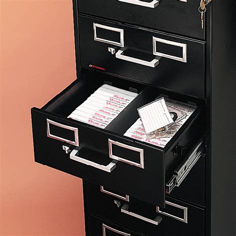 Find great deals on ebay for card file index cabinet. Eight-Drawer File Cabinet For 3 x 5 & 4 x 6 Cards by Tennsco TNNCF846BK | OnTimeSupplies.com