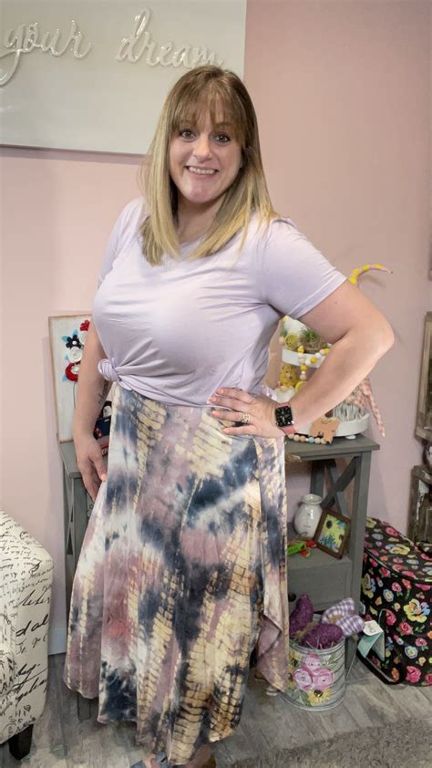 Tie Dye Smocked Waistband Maxi Skirt | Plus size models, Modest outfits, Modest skirts