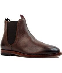 It looks fantastic when paired with a suit, particularly. H BY HUDSON Tamper Retro 1960s Mod Leather Chelsea Boots ...