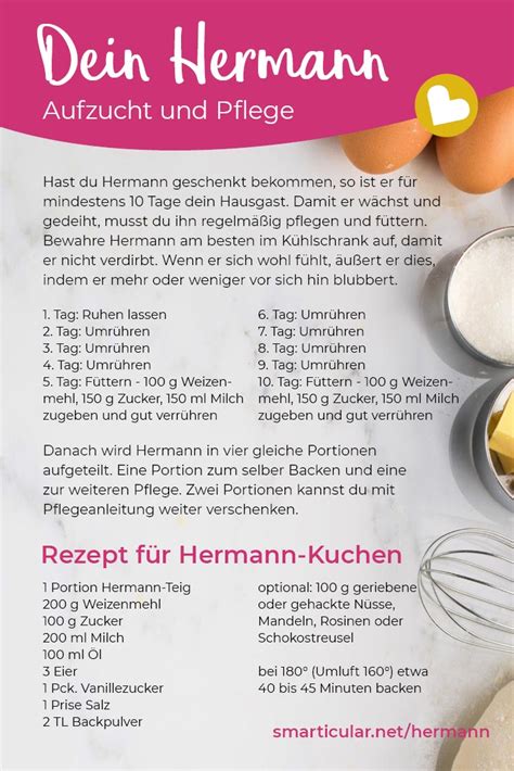 Am ende wird daraus ein kuchen. Hermann-Teig selber machen - Grundrezept, Aufzucht, Pflege