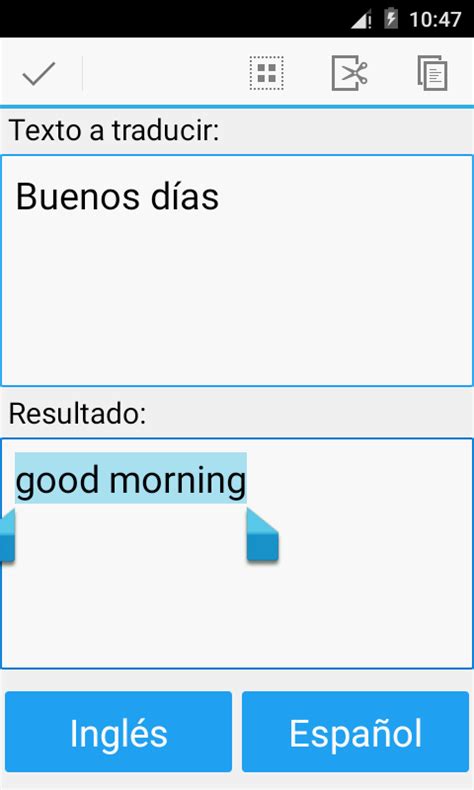 Translate in real time with definitions. Español Inglés Traductor - Aplicaciones de Android en ...