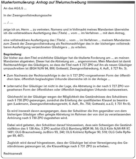 Ausfertigung satzungsänderung die vertreterversammlung des niedersächsischen versorgungswerkes der rechtsanwälte hat am 4. Der praktische Fall | Was Sie bei der Abtretung einer ...