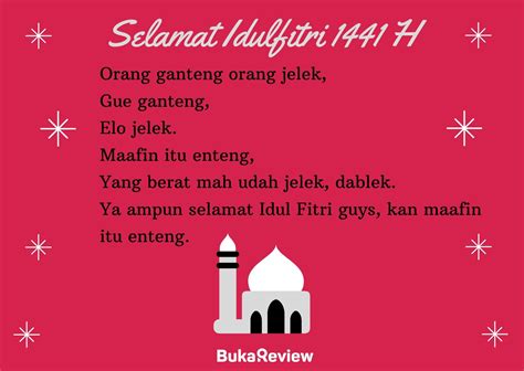 Kumpulan ucapan selamat idul fitri 1441 h atau lebaran 2020 lengkap kata mutiara bahasa indonesia, bahasa inggris dan bahasa jawa sabtu, 16 mei 2020 kumpulan ucapan selamat hari guru pada 25 november 2019, cocok untuk whatsapp, fb dan instagram Gambar Ucapan Selamat Hari Raya Idul Fitri 1441 H Lucu ...