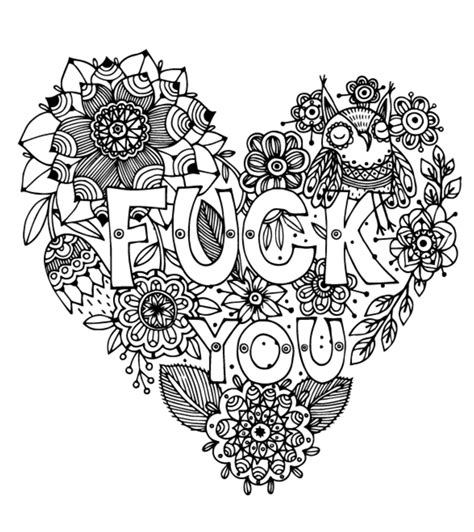 Swear word adult coloring book. This breakup coloring book will make your ex jealous