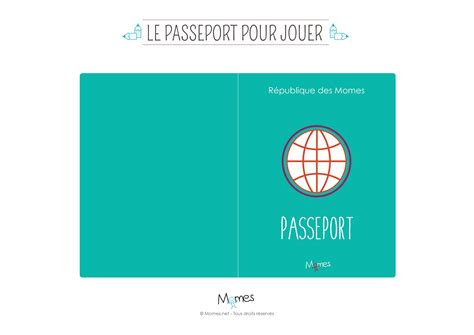 Gardez simplement en tête que pour avoir un billet d'avion moins cher aujourd'hui le maître mot reste flexibilité (sur vos dates hein). Passeport à imprimer pour jouer | Passeport enfant ...