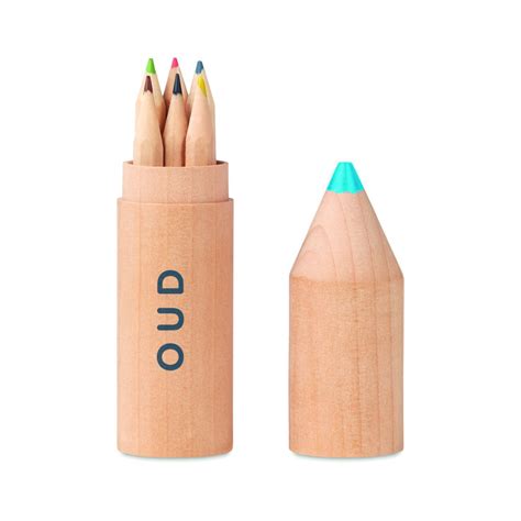 Arma tu outfit, combina prendas, consigue tu propio estilo koker. Kleurpotloden set | Houten koker