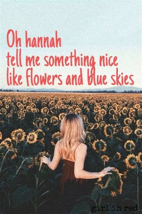 Girl in red - I wanna be your girlfriend | Singer quote, Red aesthetic ...