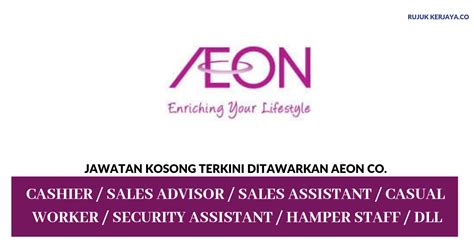 …jawatan kosong 2020 iklan jawatan kerja kosong: Jawatan Kosong Terkini AEON Co. ~ Sales Assistant ...