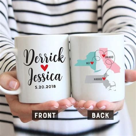 Also follow me on pinterest, twitter, facebook, instagram, & tumbler for more updates related to valentines day 2019. Met Engaged Married Mug, Valentines Day Gift For Wife ...