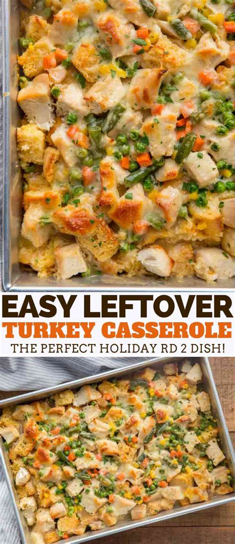 This recipe was given full approval by my kids! Leftover Turkey Casserole - Dinner, then Dessert