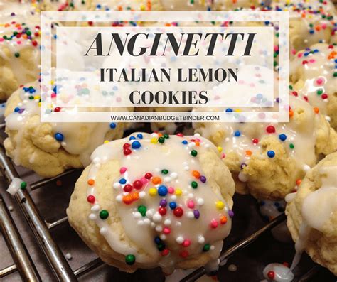 It's the treat to make any day a little better. Anginetti Italian Lemon Cookies - Canadian Budget Binder