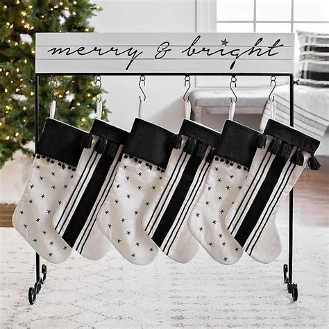 Au $5.25 to au $5.41. White Merry and Bright Christmas Stocking Holder ...