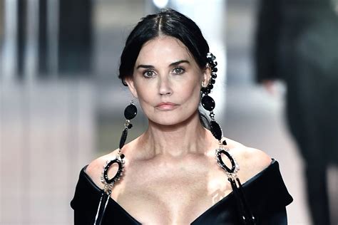 Demi moore is an incredible and fabulous woman with a stunning sharp look. Demi Moore hits the Fendi runway at Paris Fashion Week