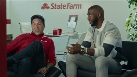 The commercial closes with the two characters accidentally bumping one another as cliff exits a state farm office elevator and chris enters it. State Farm TV Commercial, 'Think Ahead (Home)' Featuring ...