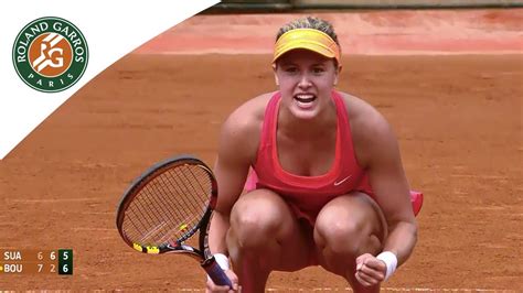 Krejčíková won the title after saving a match point in her semifinal match against maria sakkari, making her the first player since justine henin in 2005, and just the third woman in the open era, to win the french open after. Eugenie Bouchard v Carla Suarez Highlights - Women's ...