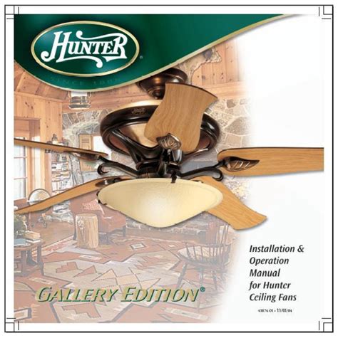 To avoid possible electrical shock. Hunter Ceiling Fan Manual Installation | Shelly Lighting