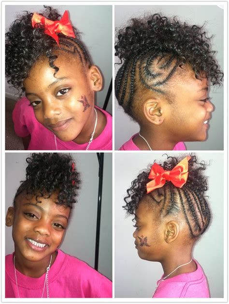 Braids for men combine style, protection and functionality to achieve a cool hairstyle. Freestyle braids into fohawk | Kids hairstyles, Lil girl ...
