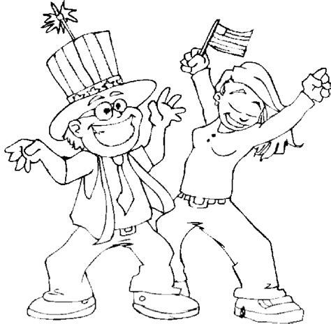 258k.) this 4th of july coloring pages flag and fireworks for individual and noncommercial use only, the copyright belongs to their respective creatures or owners. 4th of July coloring pages! Boy and girl with fireworks ...