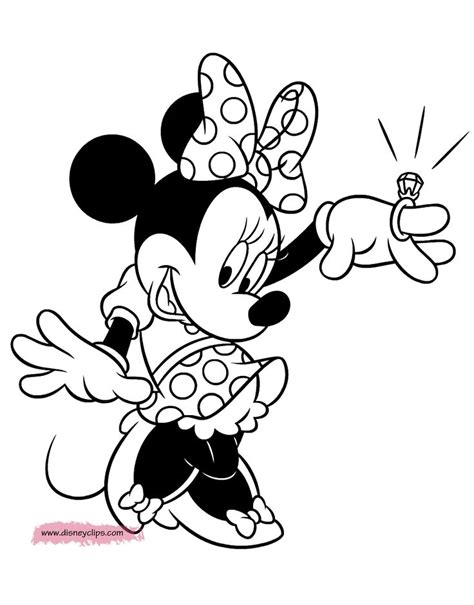 By best coloring pagesjune 29th 2013. diamondring.gif 1.000×1.278 pixels | Minnie mouse coloring ...