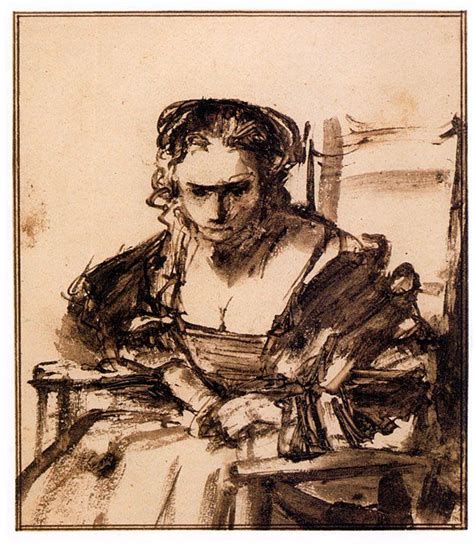 In the drawing woman seated in an armchair. Rembrandt van Rijn | A YOUNG WOMAN SEATED IN AN ARMCHAIR ...
