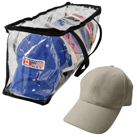 Perfect for the freezer and refrigerator as well as dry storage. Evelots Baseball Cap Storage Bag Zipper Organizer Clear ...